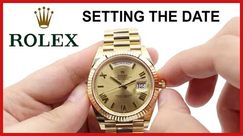 how to change date on rolex|adjust rolex day date.